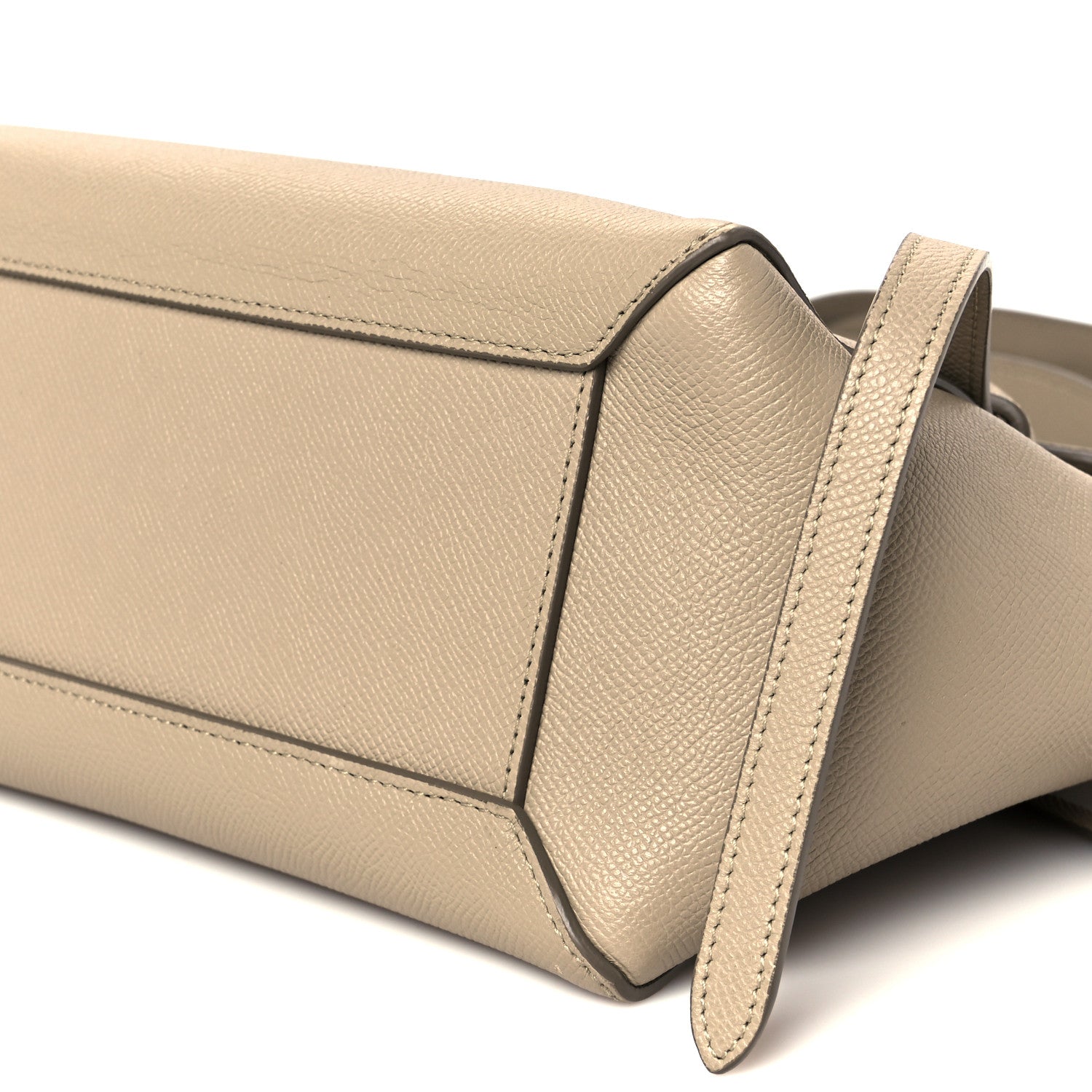 Grained Calfskin Nano Belt Bag Light Taupe