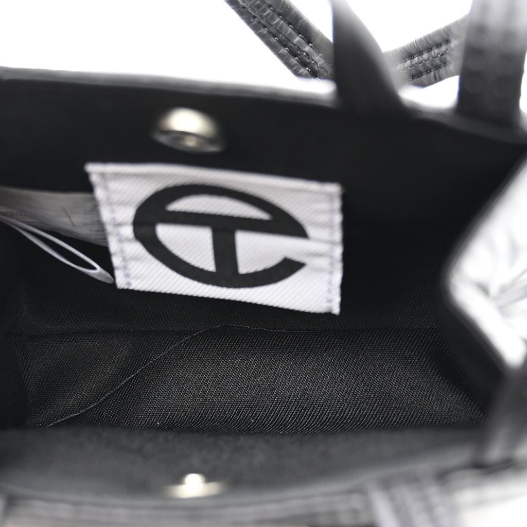 Nylon Small Puff Shopping Bag Black