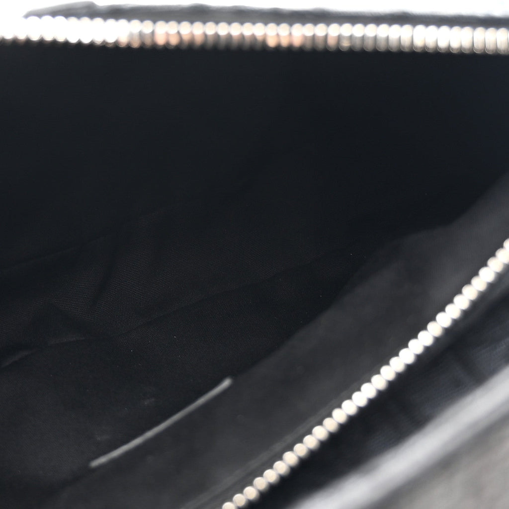 Oblique Mens Saddle Bag Black