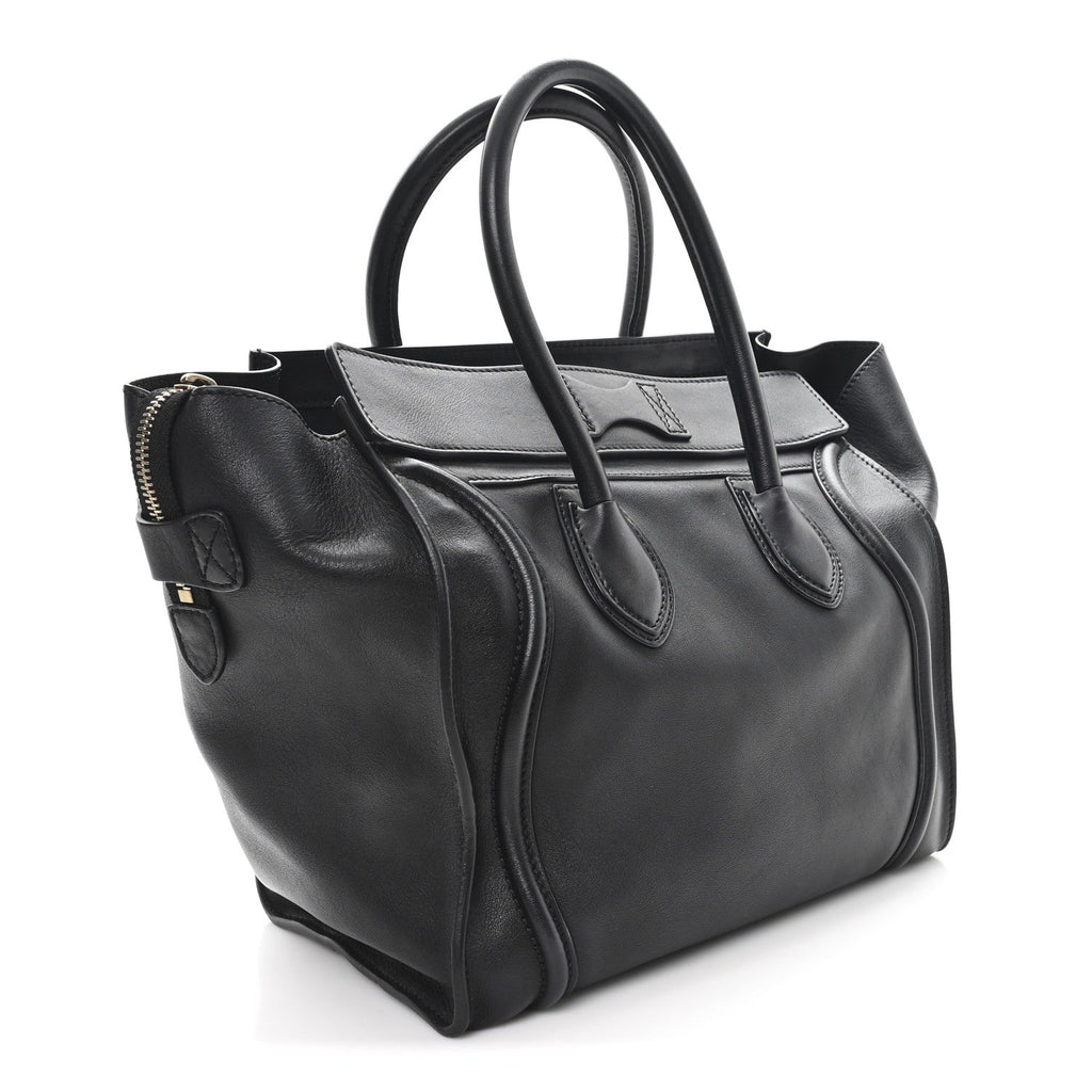 Smooth Calfskin Mini Luggage Black