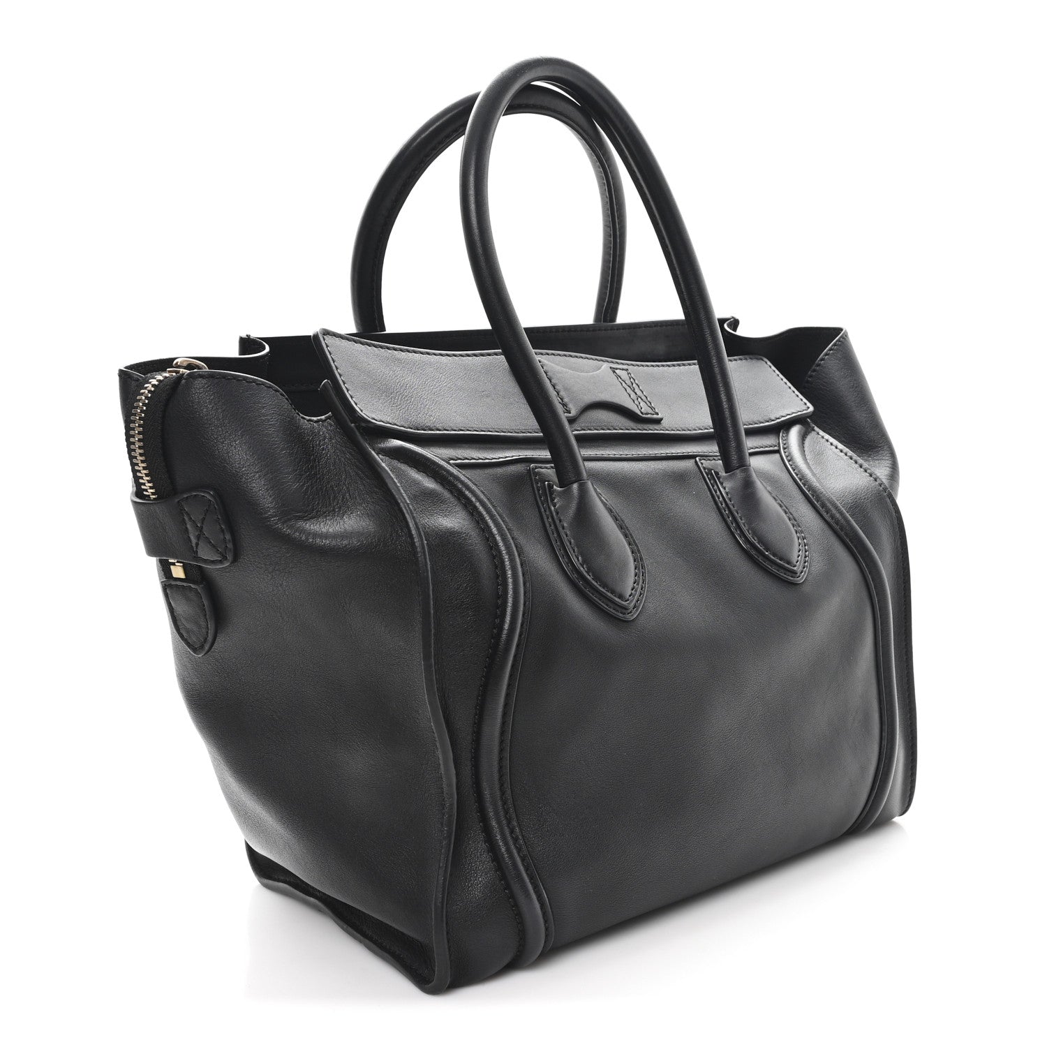 Smooth Calfskin Mini Luggage Black