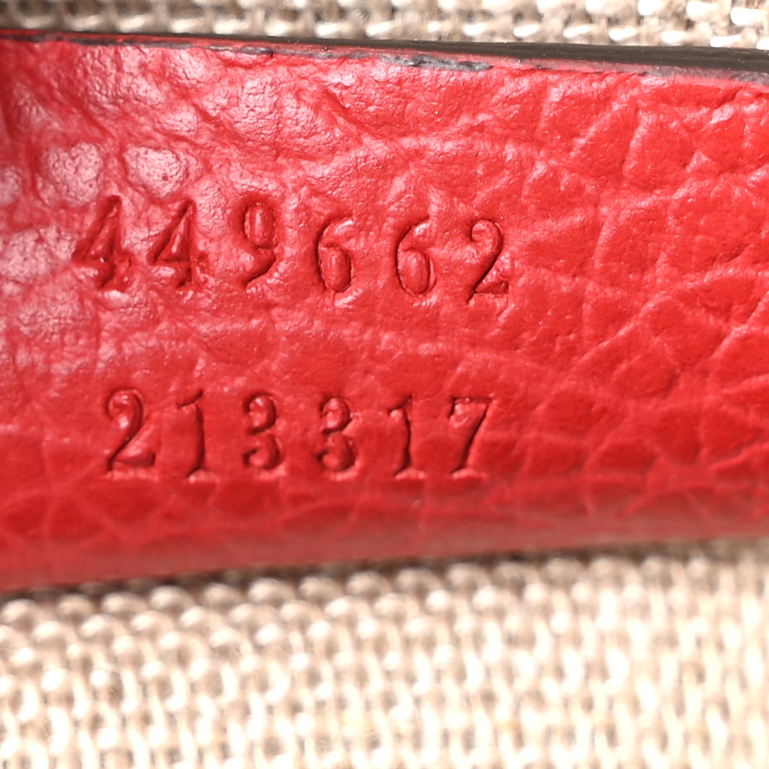 Dollar Calfskin Small GG Charm Dome Bag Red