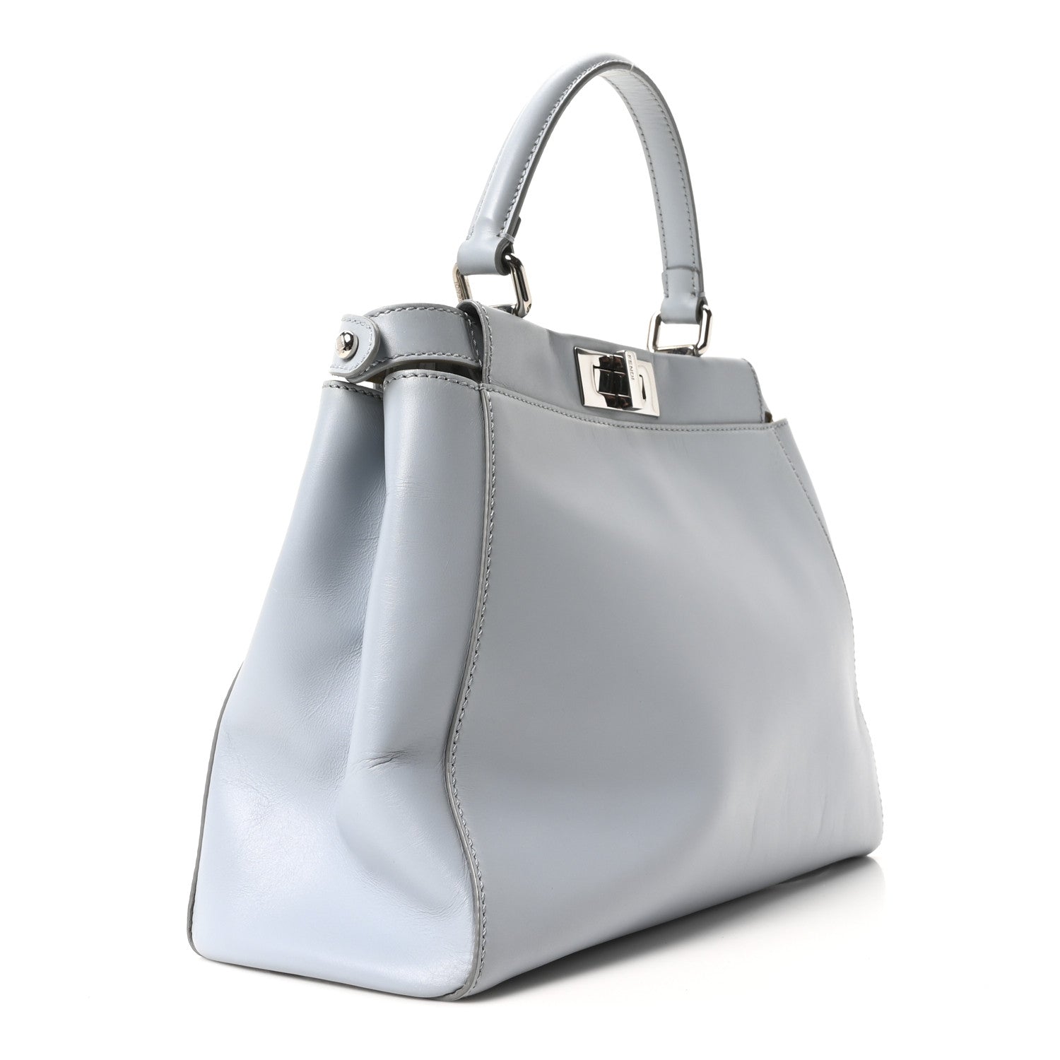 Vitello Morgan Shiny Nappa Medium Peekaboo Iconic Satchel Polvere Sunflower