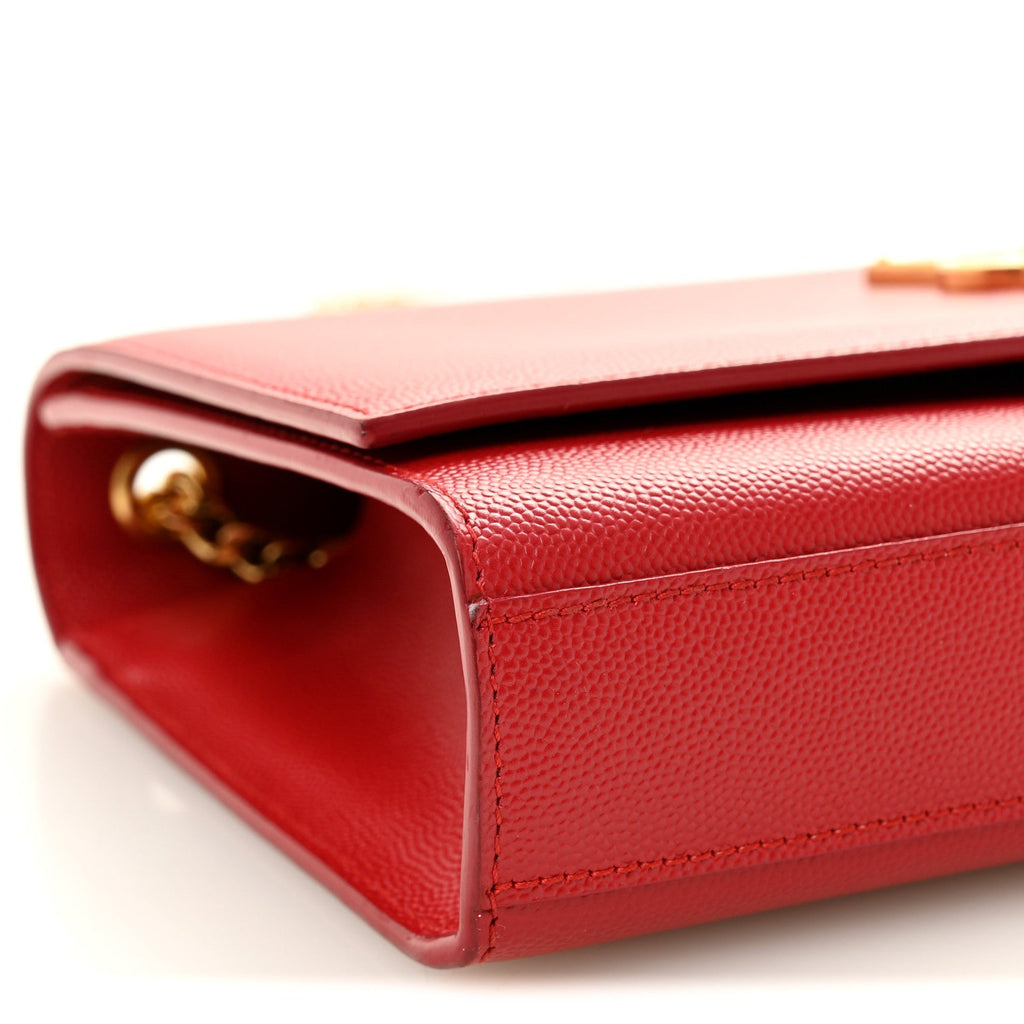 Grain De Poudre Medium Monogram Kate Satchel Red