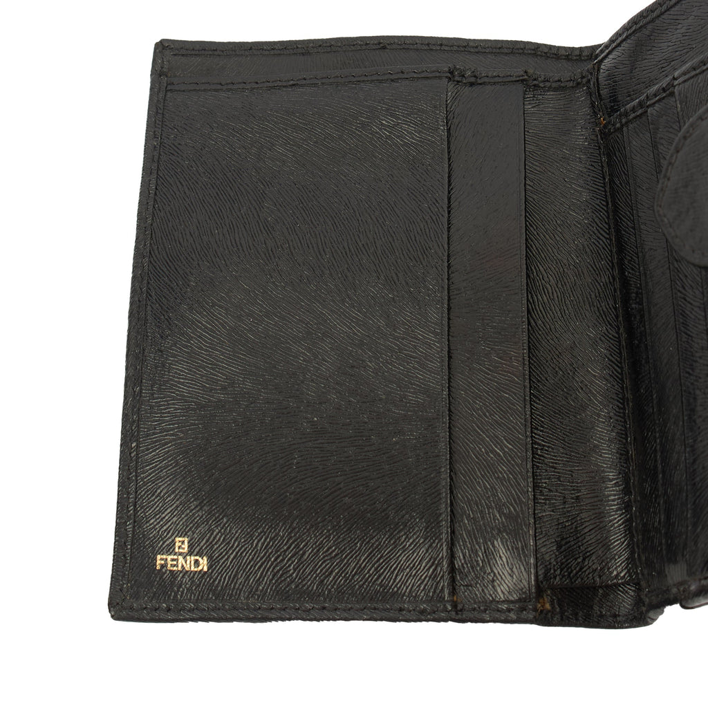 Fendi Wallet Bifold Wallet in Black, Leather