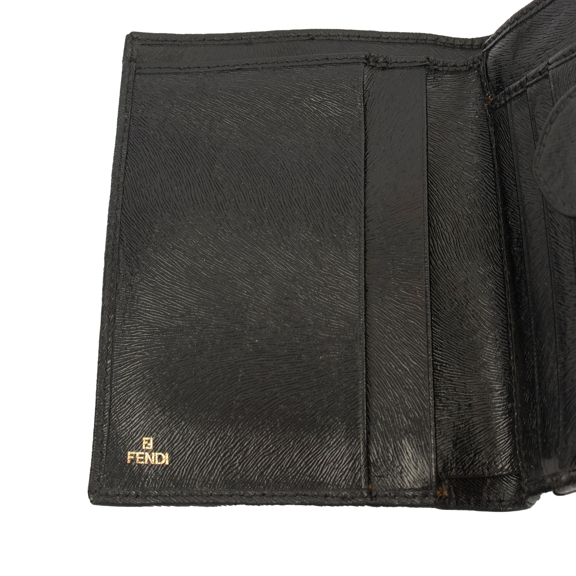 Fendi Wallet Bifold Wallet in Black, Leather