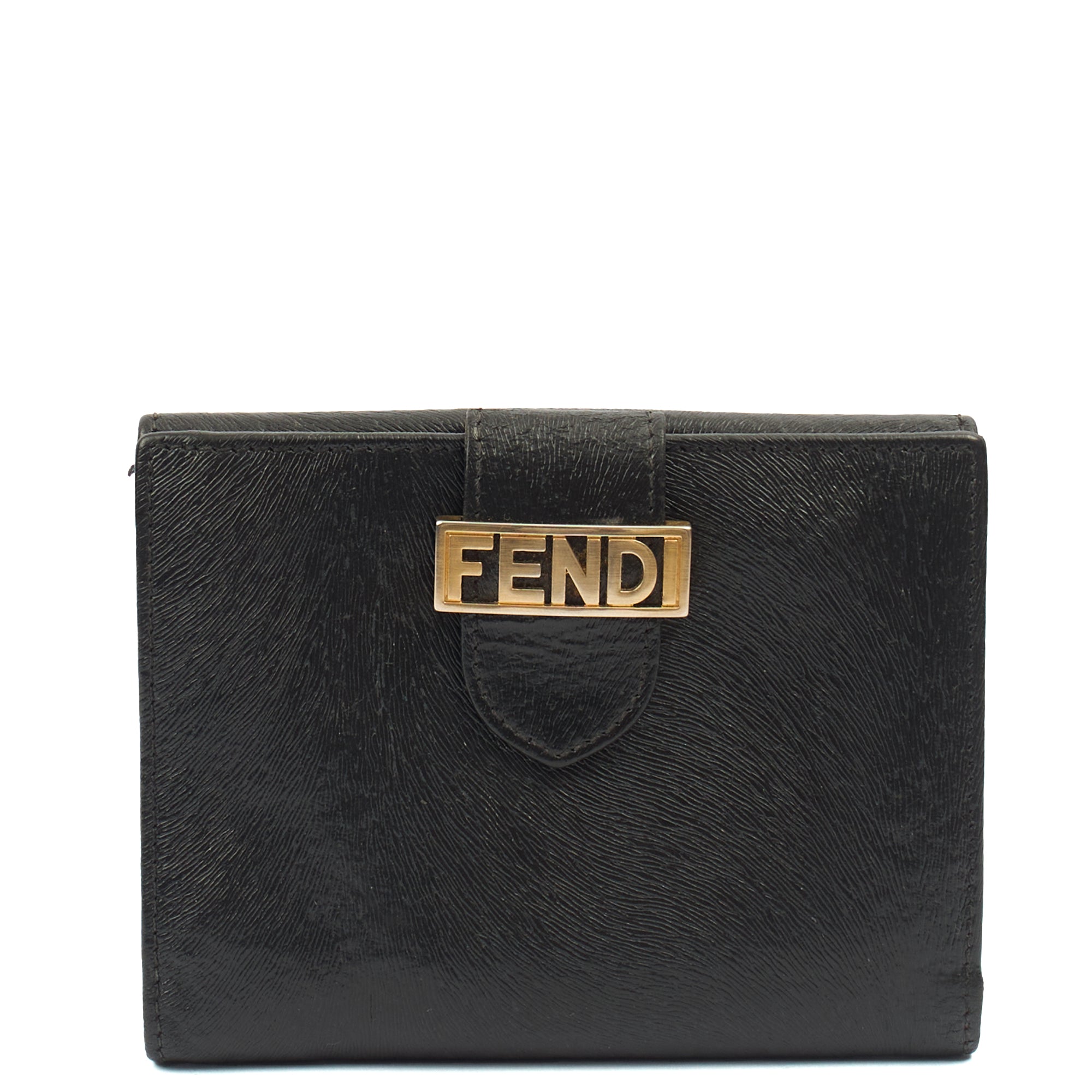Fendi Wallet Bifold Wallet in Black, Leather