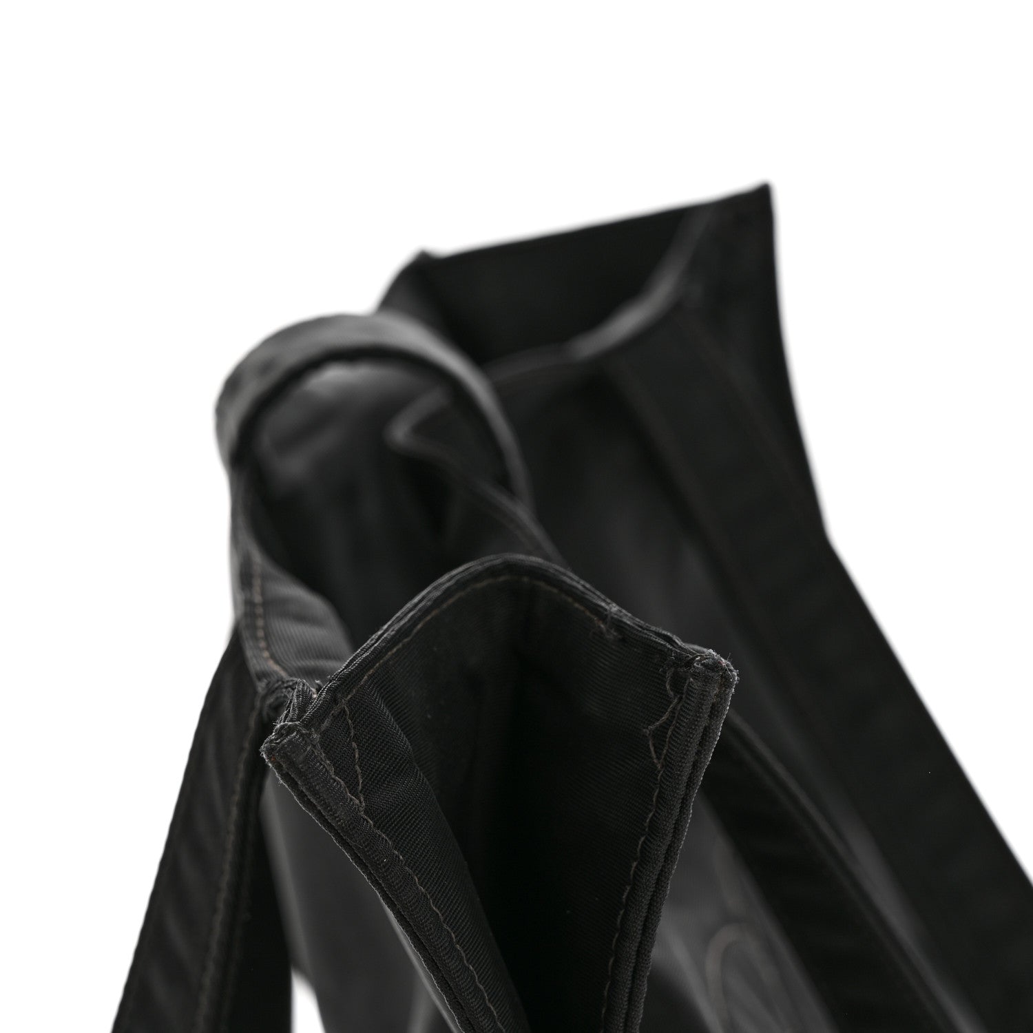 Nylon Button CC Tote Black