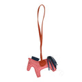 Milo Lambskin Grigri Rodeo Bag Charm PM Rose Azalee Cornaline Bleu De Malte