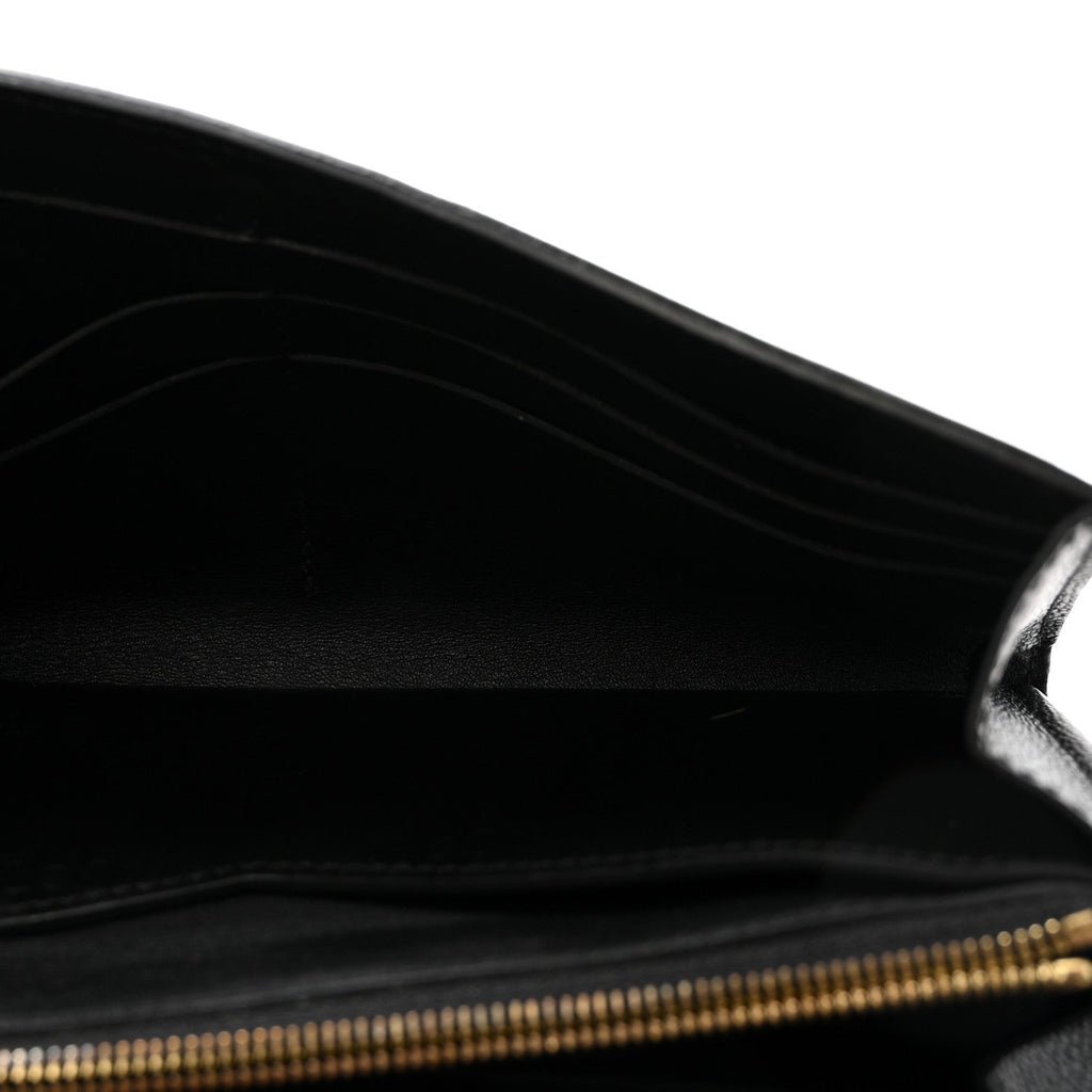 Monogram Cuir Plume Very Wallet Black