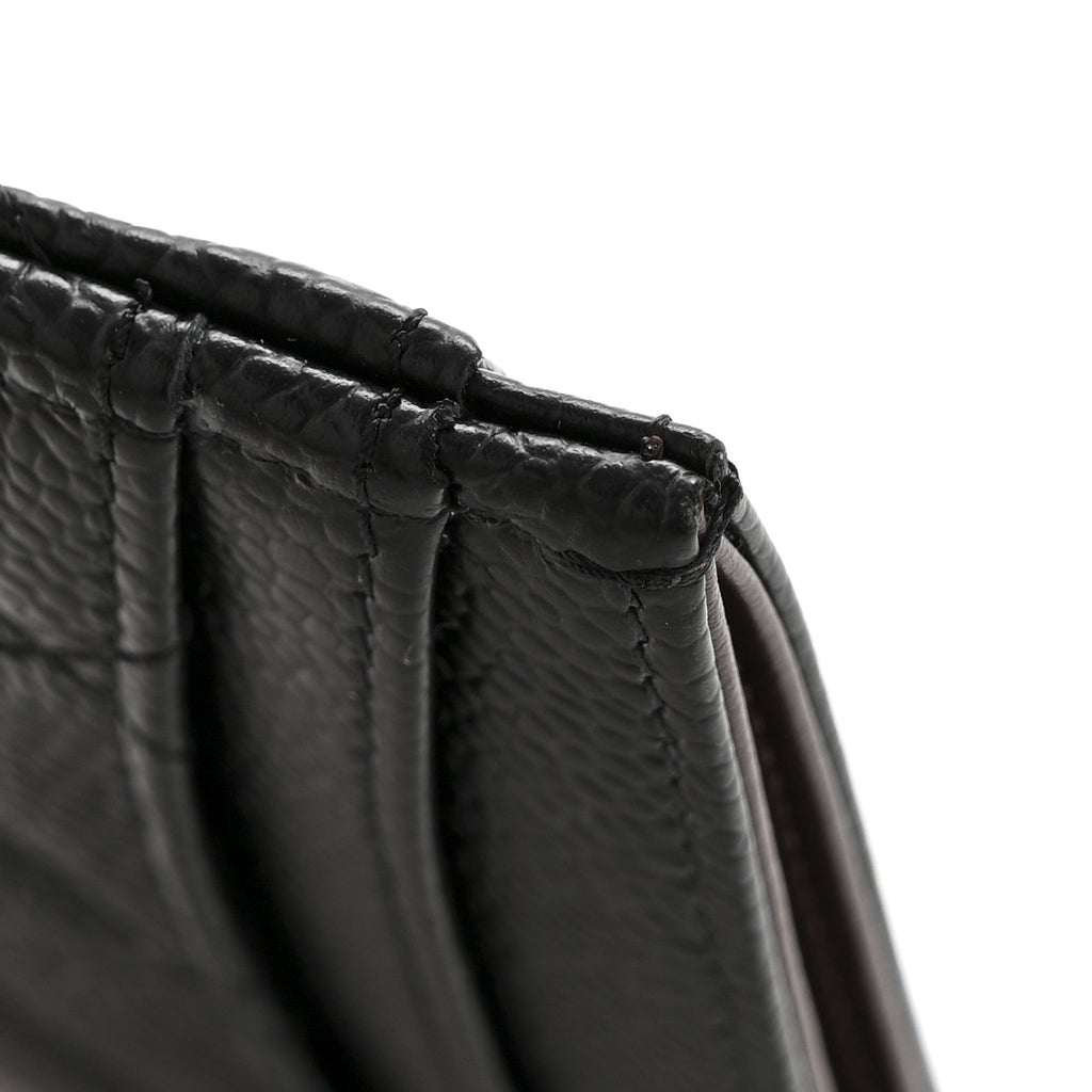 Caviar Quilted  Holder Black