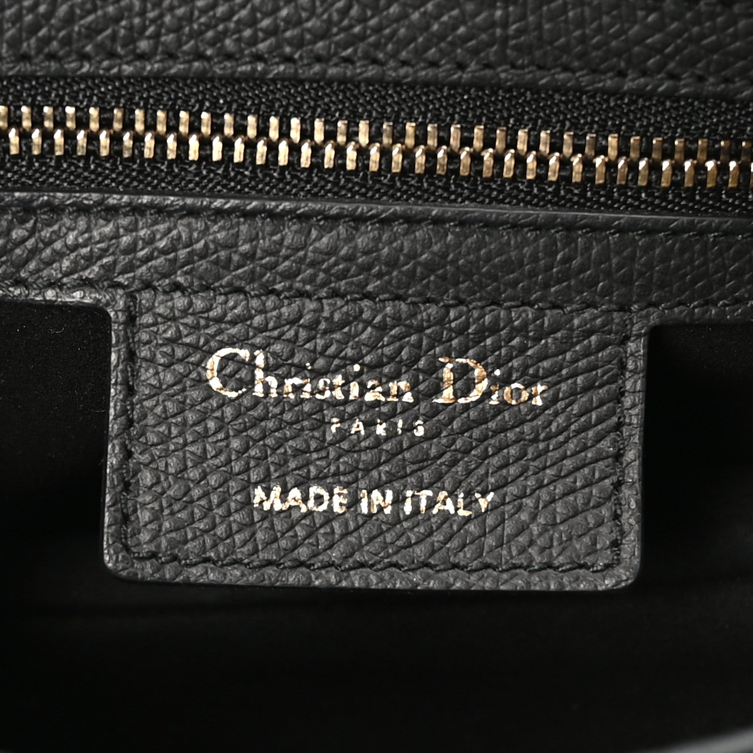 Grained Calfskin Saddle Bag Black