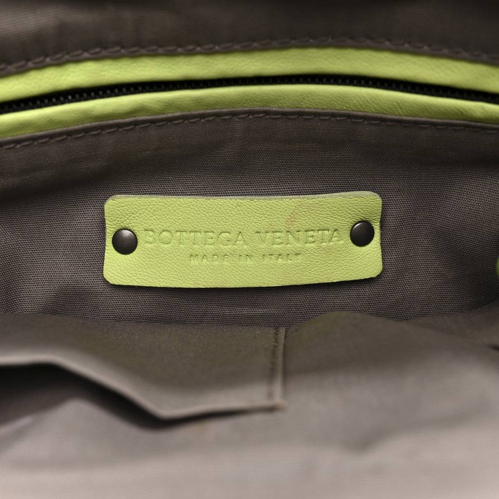 Nappa Intrecciato Small Camera Bag Acid Kiwi