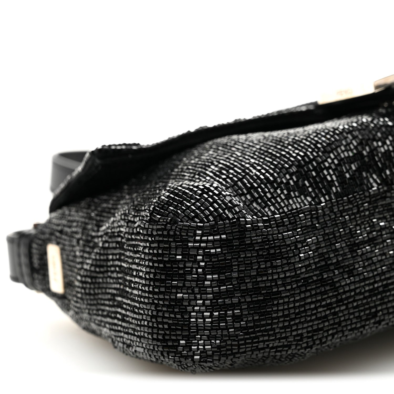 Sequin Beaded Baguette Black