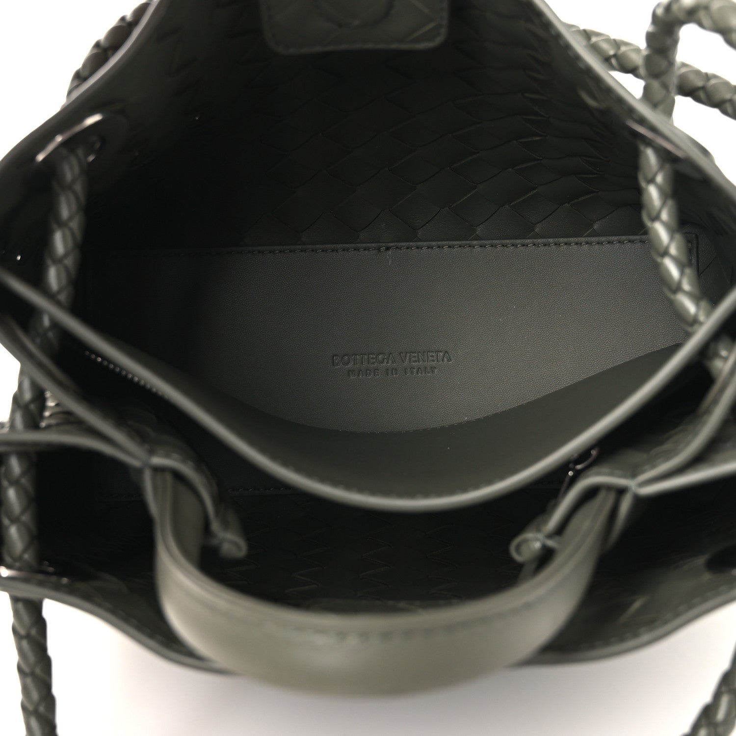 Nappa Intrecciato Small Andiamo Shoulder Bag Pickle
