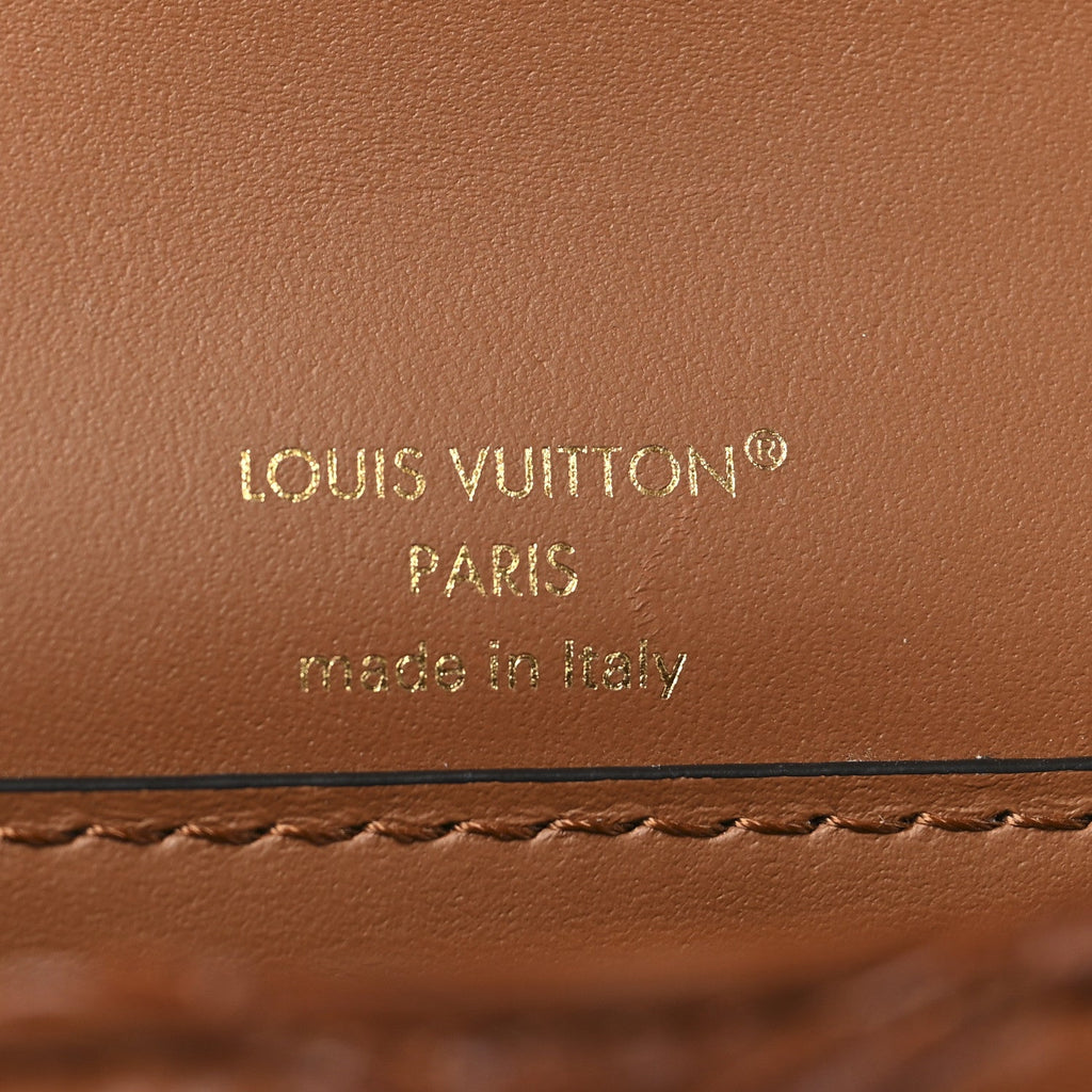 Lambskin Malletage Wallet On Chain GO-14 Tan