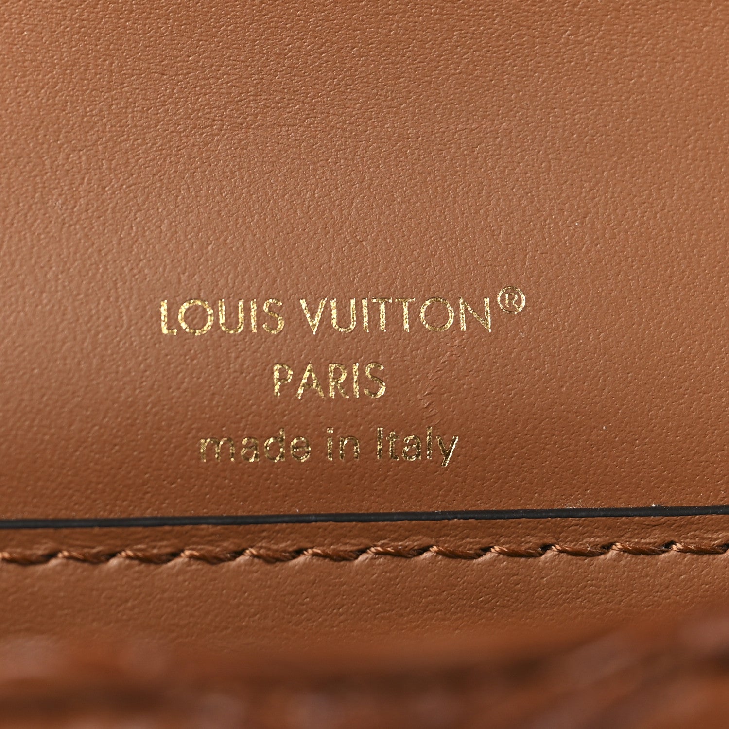 Lambskin Malletage Wallet On Chain GO-14 Tan