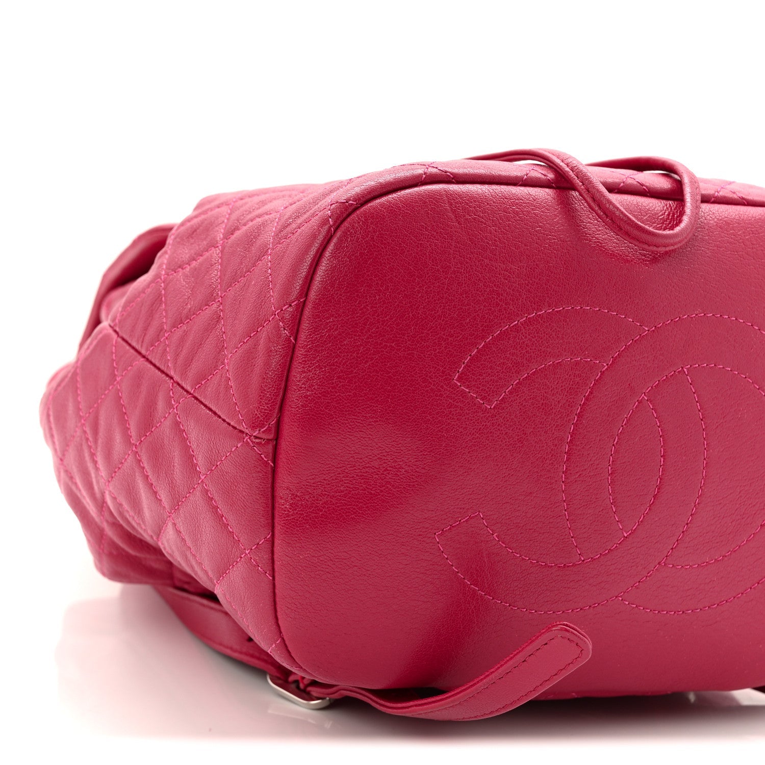 Calfskin Quilted Small Urban Spirit Backpack Dark Pink