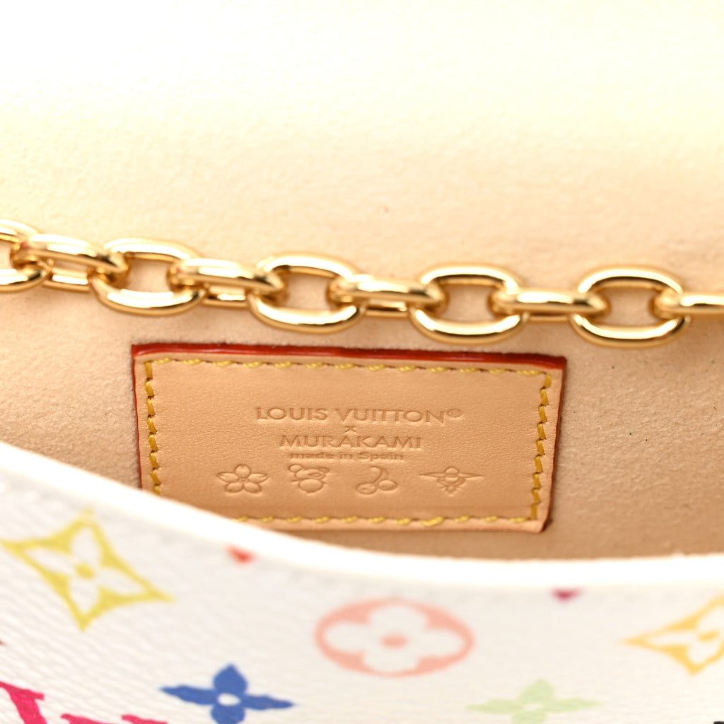 LV X TM Monogram Multicolor Pouch Metis Belt White