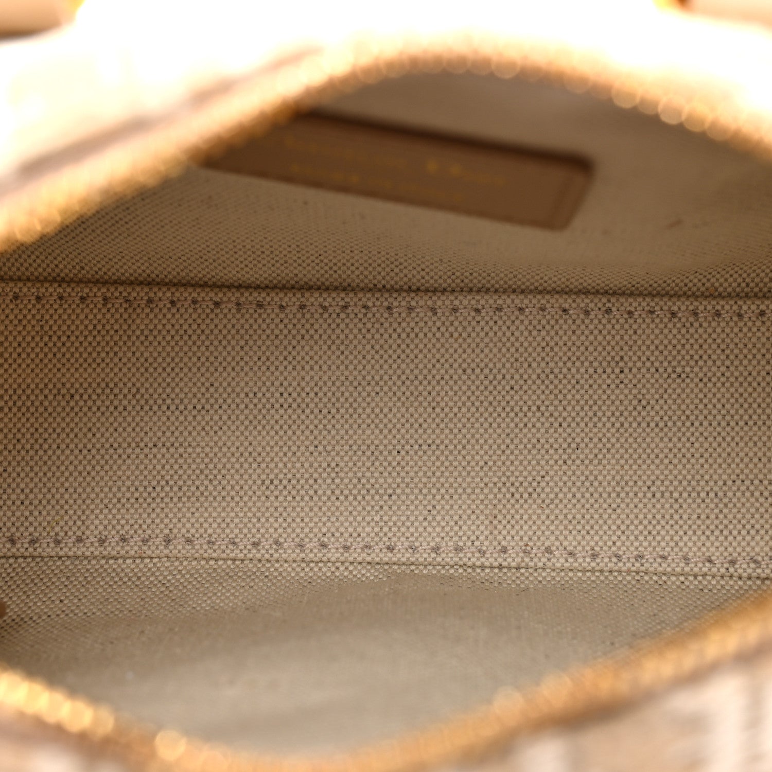 Oblique Chambray Groove 17 Bag Natural