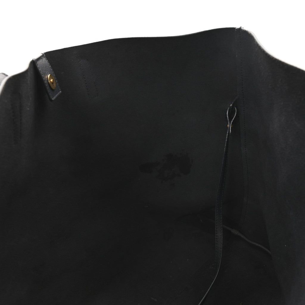 Calfskin Large Shopping Tote Navy