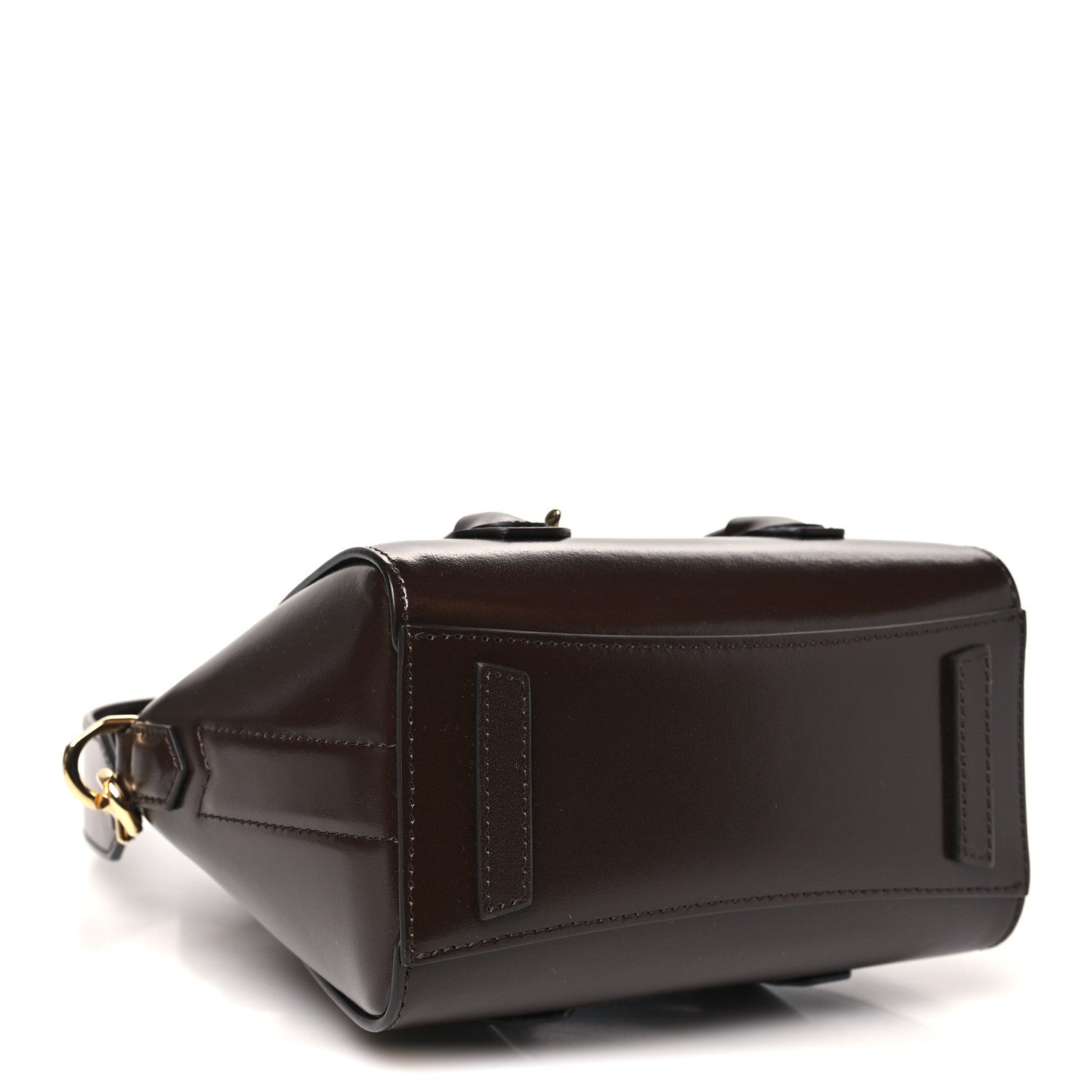 Box Calfskin Toy Lock Antigona Shoulder Bag Ebony Brown