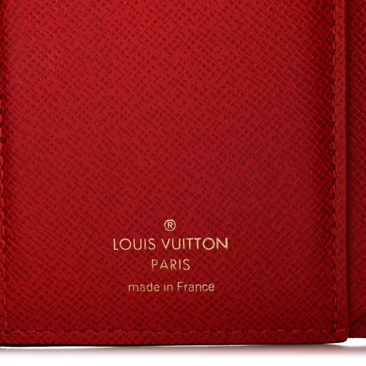 Damier Ebene Victorine Wallet Red