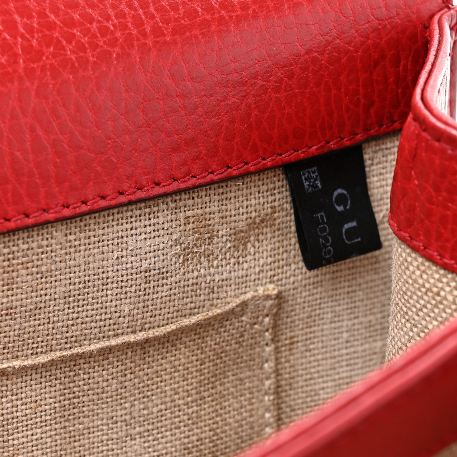 Dollar Calfskin Small Interlocking G Shoulder Bag Red