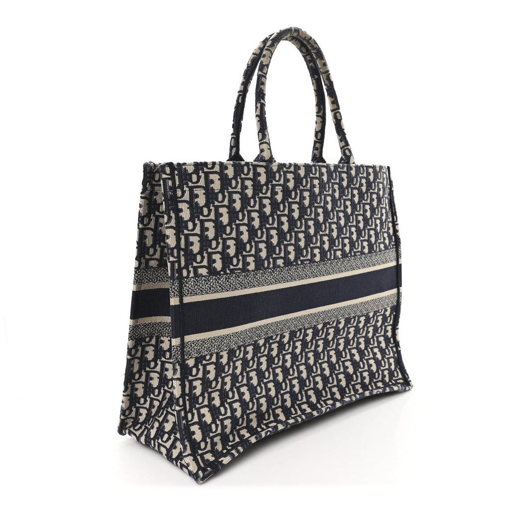 Oblique Large Book Tote Blue Multicolor