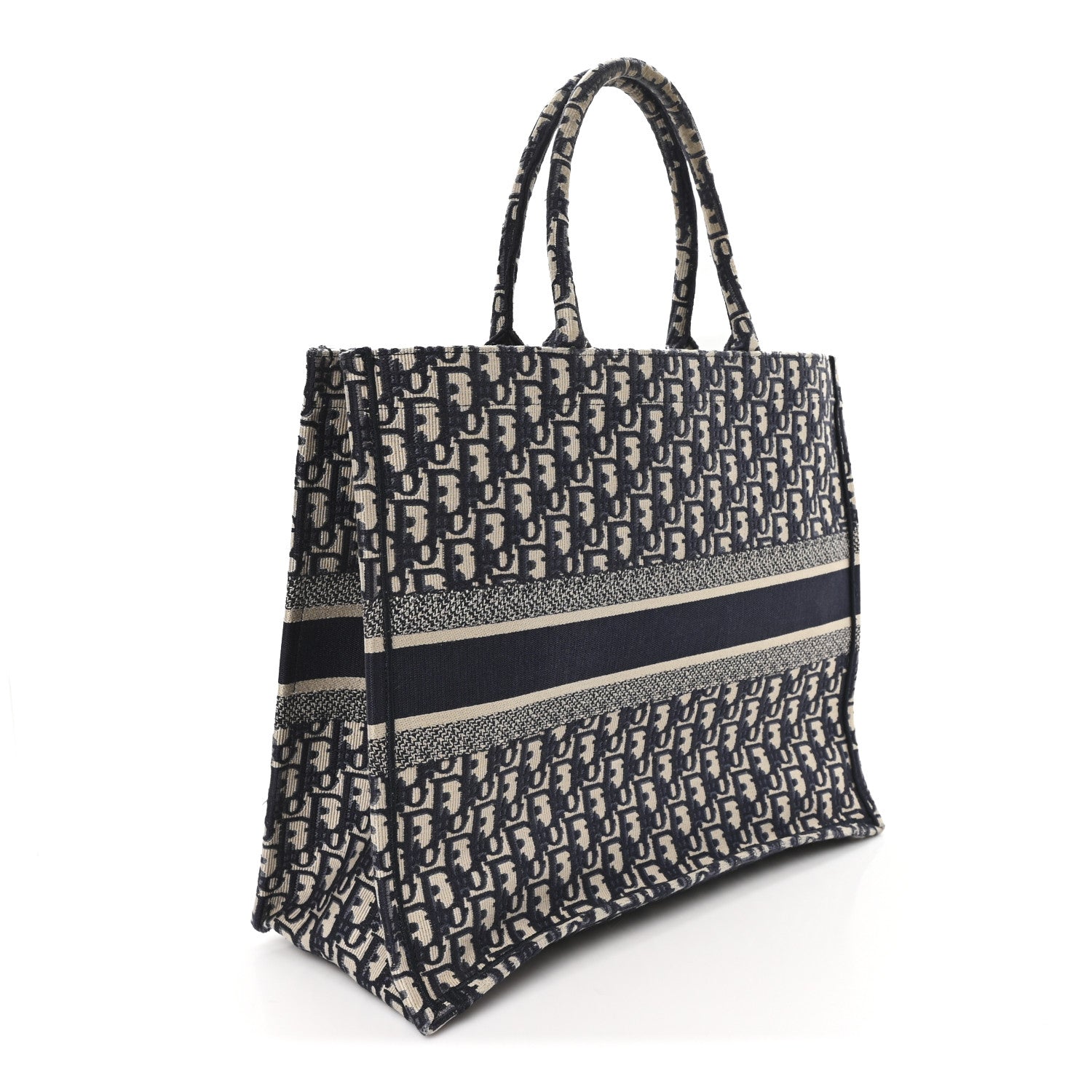 Oblique Large Book Tote Blue Multicolor
