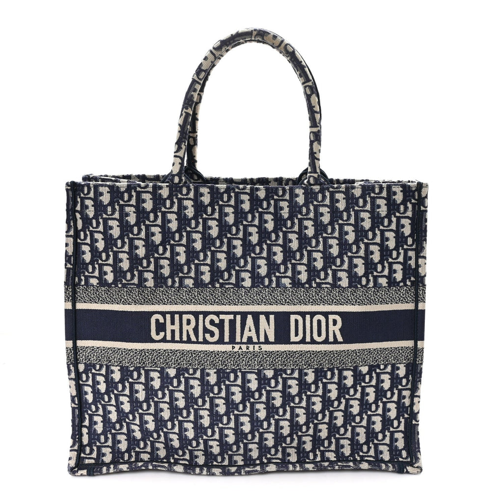 Oblique Large Book Tote Blue Multicolor