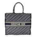 Oblique Large Book Tote Blue Multicolor
