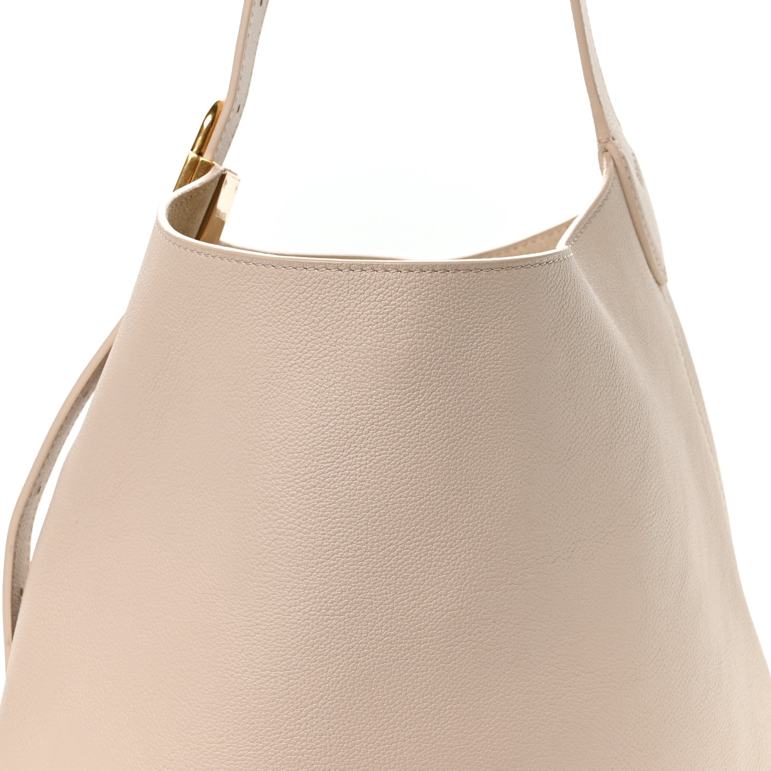 Grained Calfskin Low Key Hobo MM Limestone
