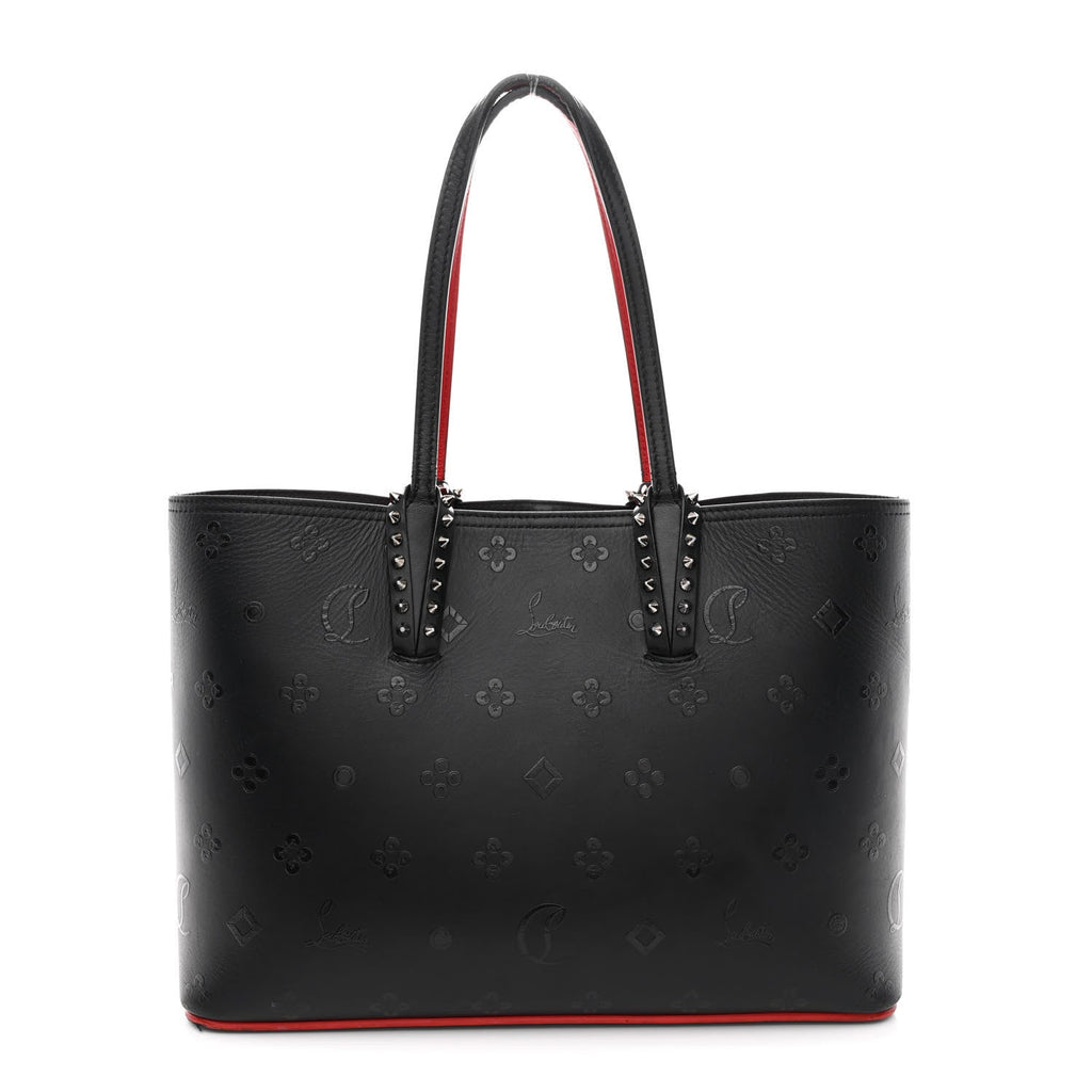 Calfskin Loubinthesky East West Cabata Tote Black