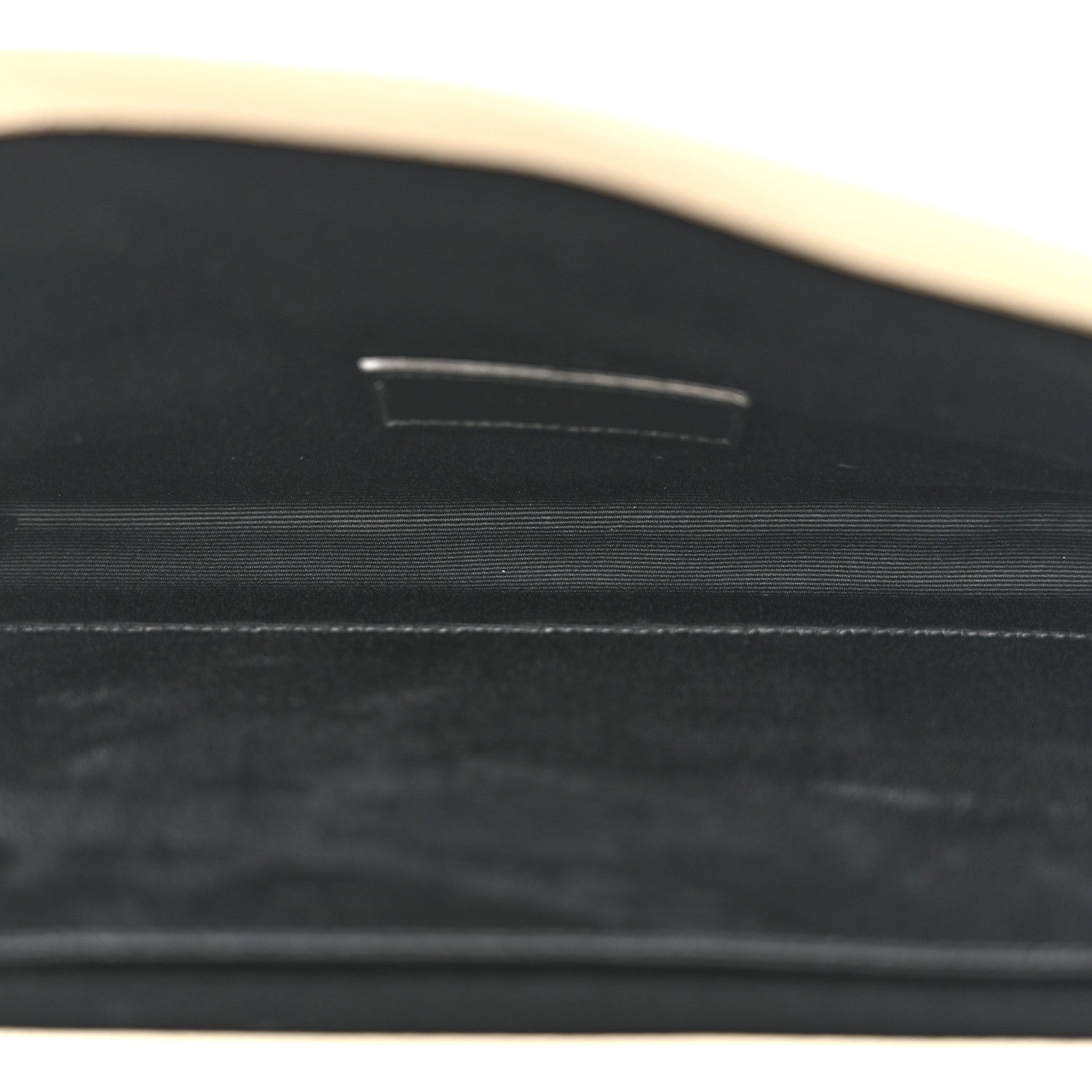 Grain De Poudre Matelasse Chevron Monogram Envelope Clutch Crema Soft