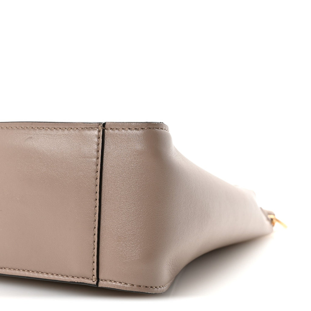 Eco Alter Nappa Perforated Logo Mini Crossbody Dark Taupe