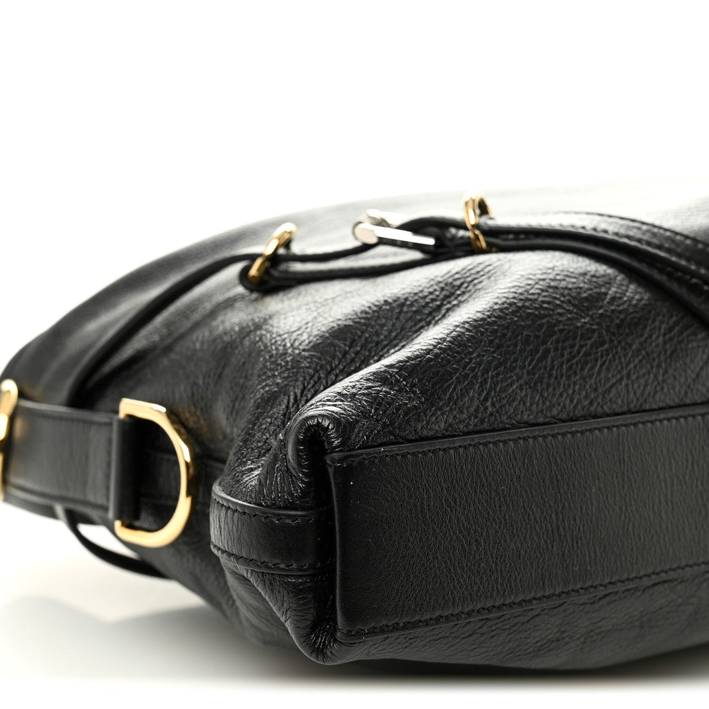 Calfskin Medium Voyou Bag Black