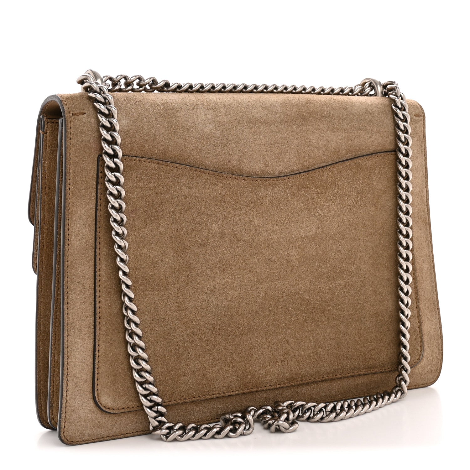 Suede Medium Dionysus Shoulder Bag Taupe