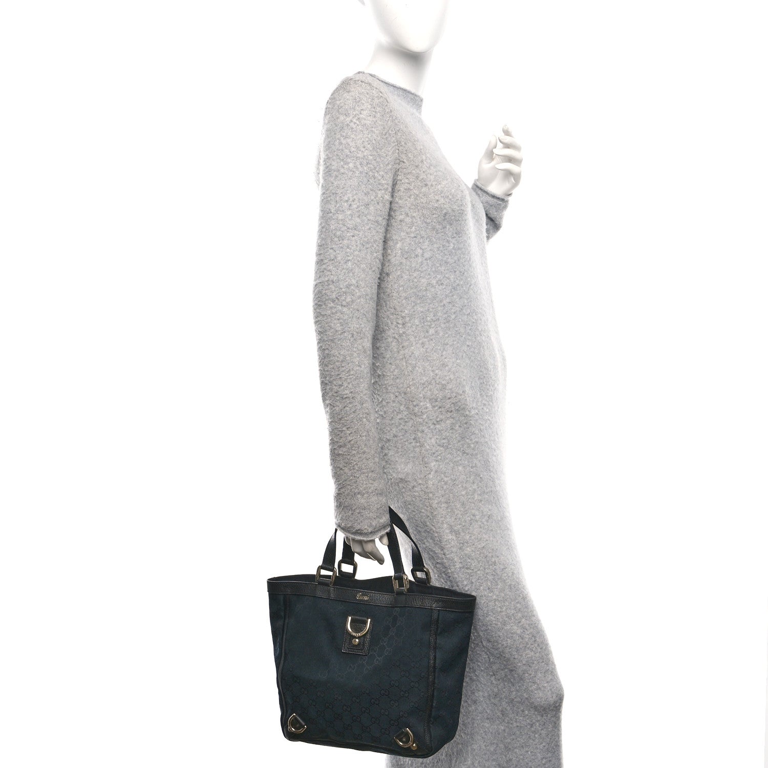 Monogram Small Abbey Tote Black