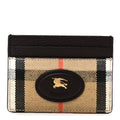Grained Calfskin Jacquard Woven Vintage Check Highlands  Case Sand
