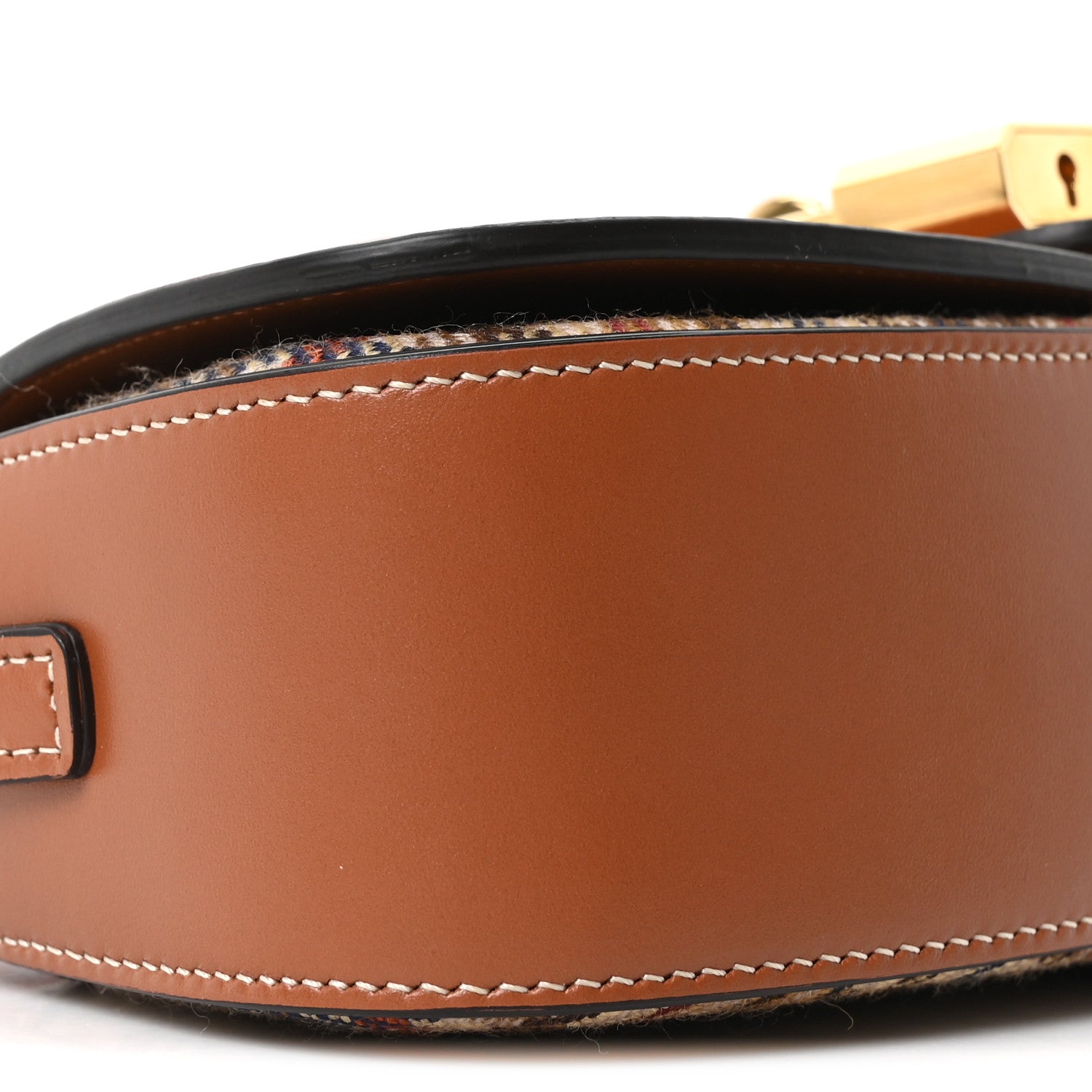 Tweed Calfskin Tabou Clutch on Strap Multicolor