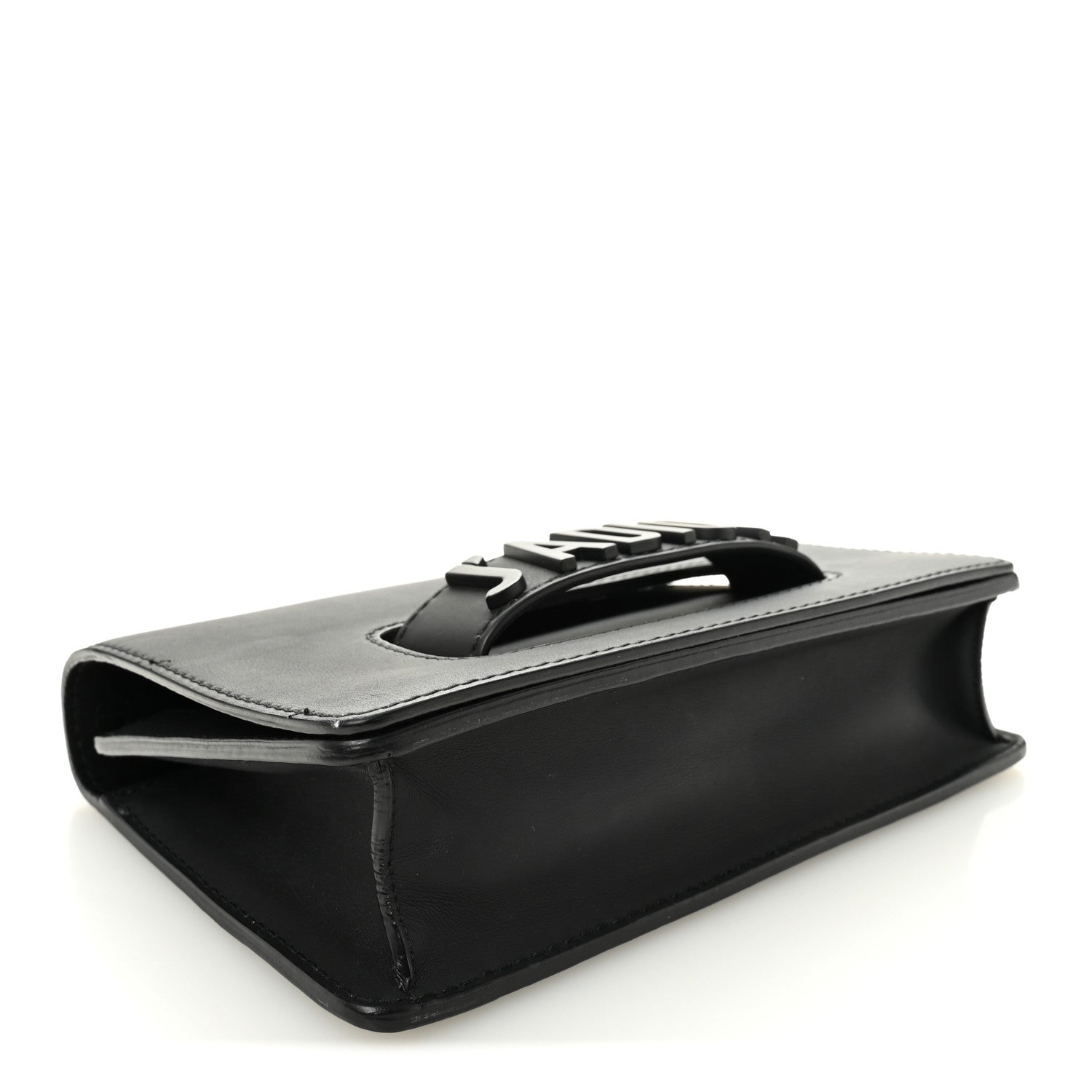 Ultra Matte Calfskin J'Adior Chain Flap Bag Black