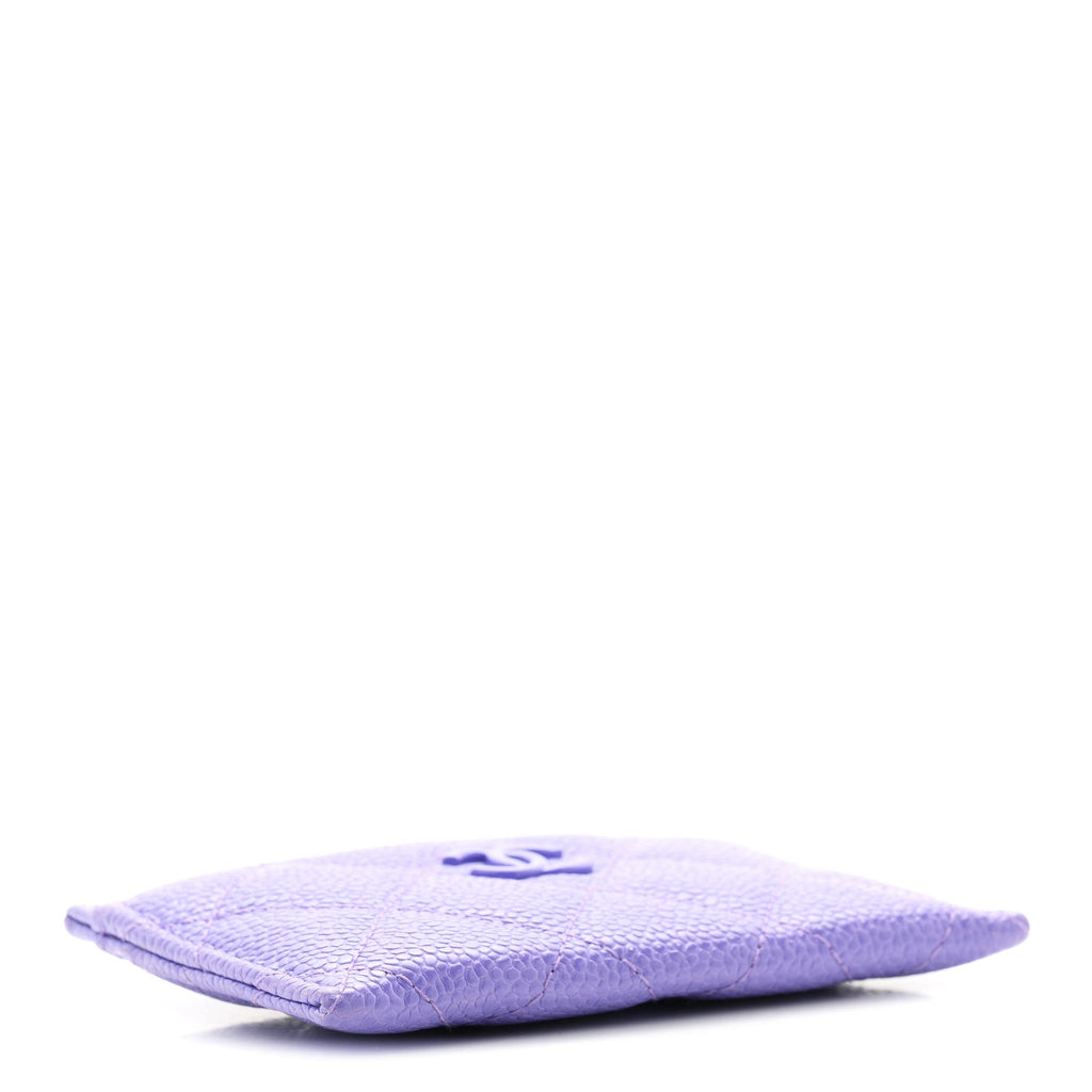 Caviar Quilted Incognito  Holder Purple