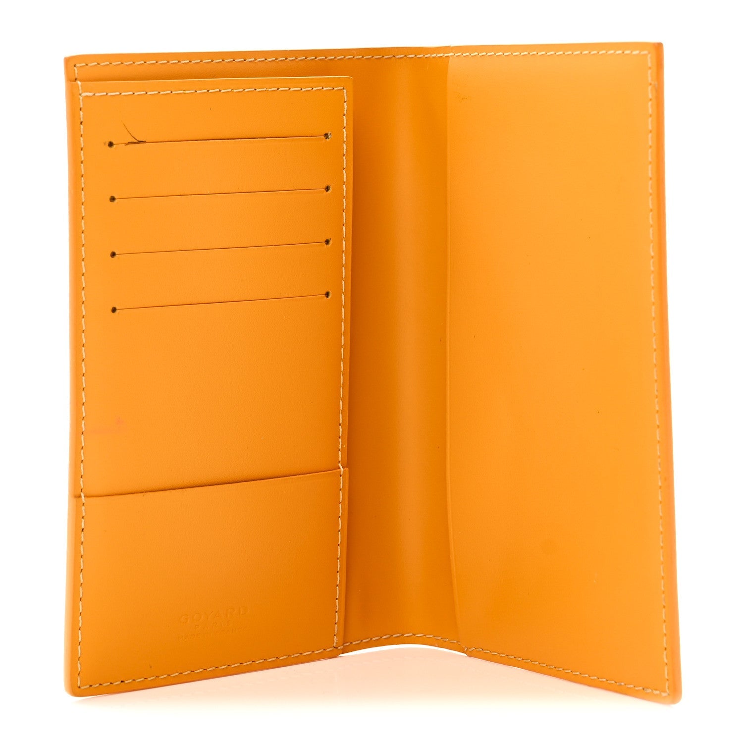 Goyardine Passport Wallet Yellow