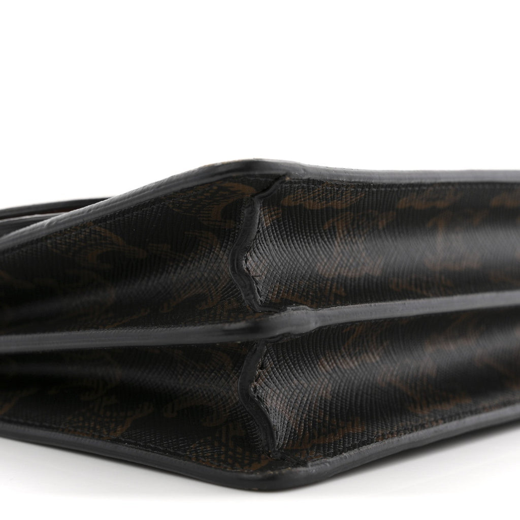 Triomphe Canvas Lambskin Wallet On Strap Tan