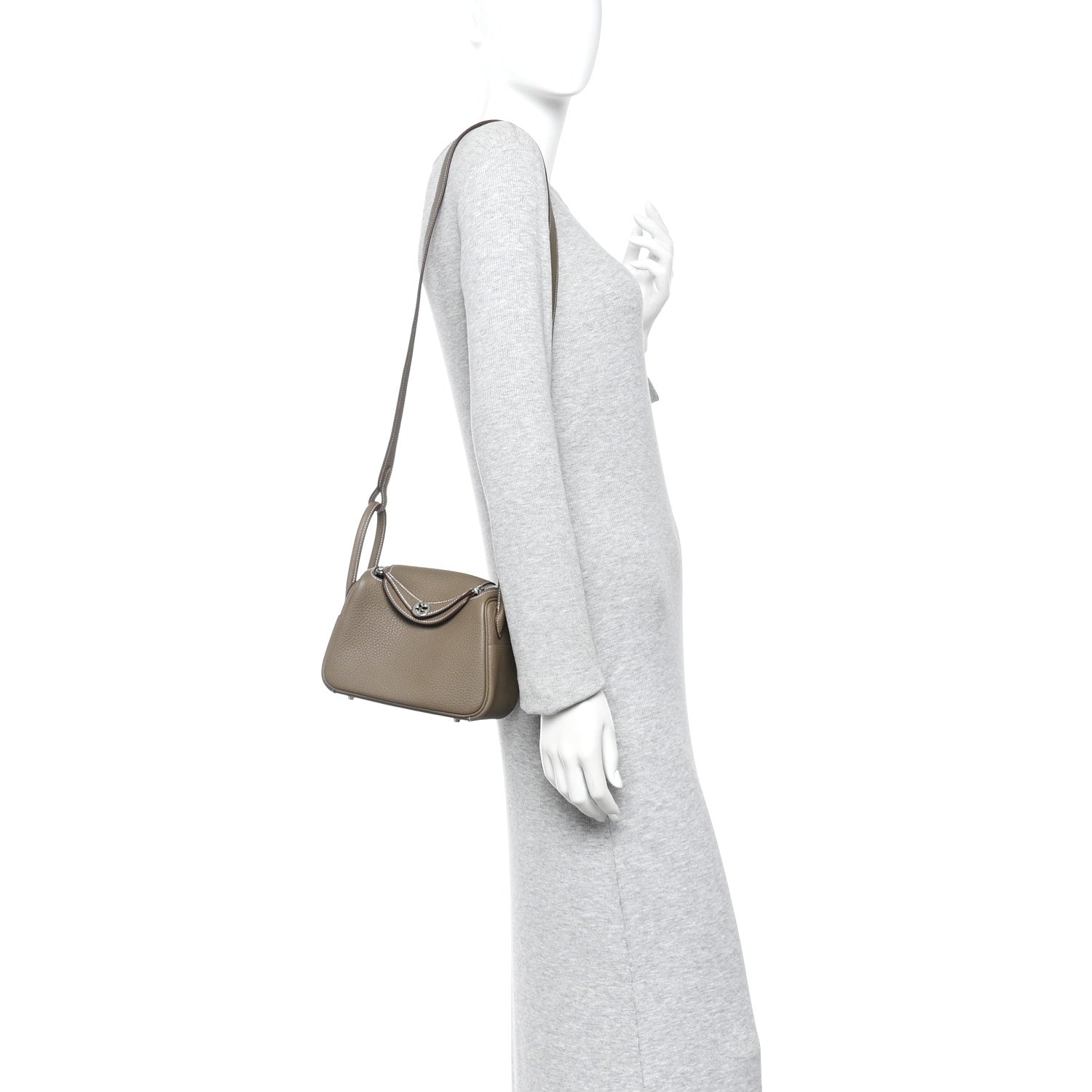 Taurillon Clemence Mini Lindy 20 Etoupe