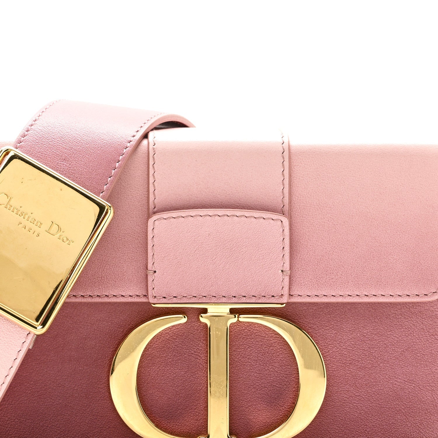 Gradient Smooth Calfskin Gradient 30 Montaigne Box Bag Rose Multicolor