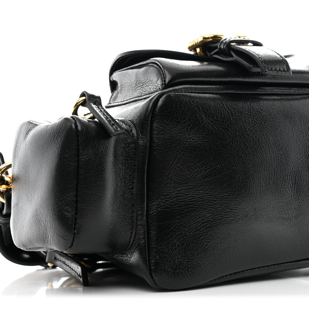 Shiny Buffalo Small Double Carry Camera Bag Black