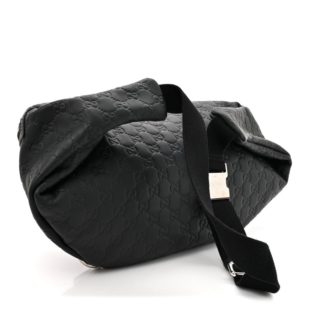 Guccissima Web Belt Bag Black