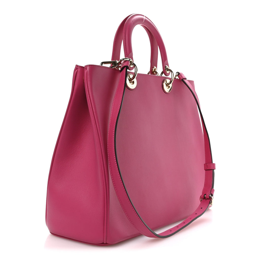 Smooth Calfskin Large Diorissimo Tote Fuchsia